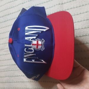 Nutmeg UEFA Euro96 official licensed product england snapback hat blue/red new